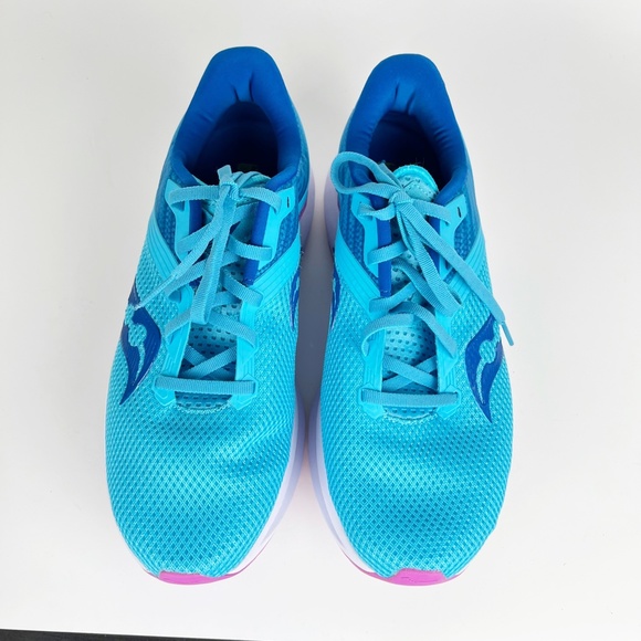 New SAUCONY Axon Running Shoe Blaze/Royal S10657-30 Women’s Size 11 Blue - Picture 9 of 15